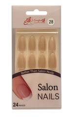 Salon Nails (24 pcs) – Shade 28 Soft Nude