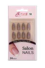Salon Nails (24 pcs) – Shade 18 Natural Nude