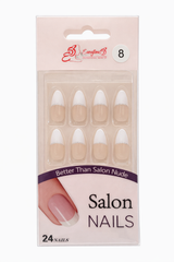 Salon Nails (24 pcs) – Shade 08 French White Tip