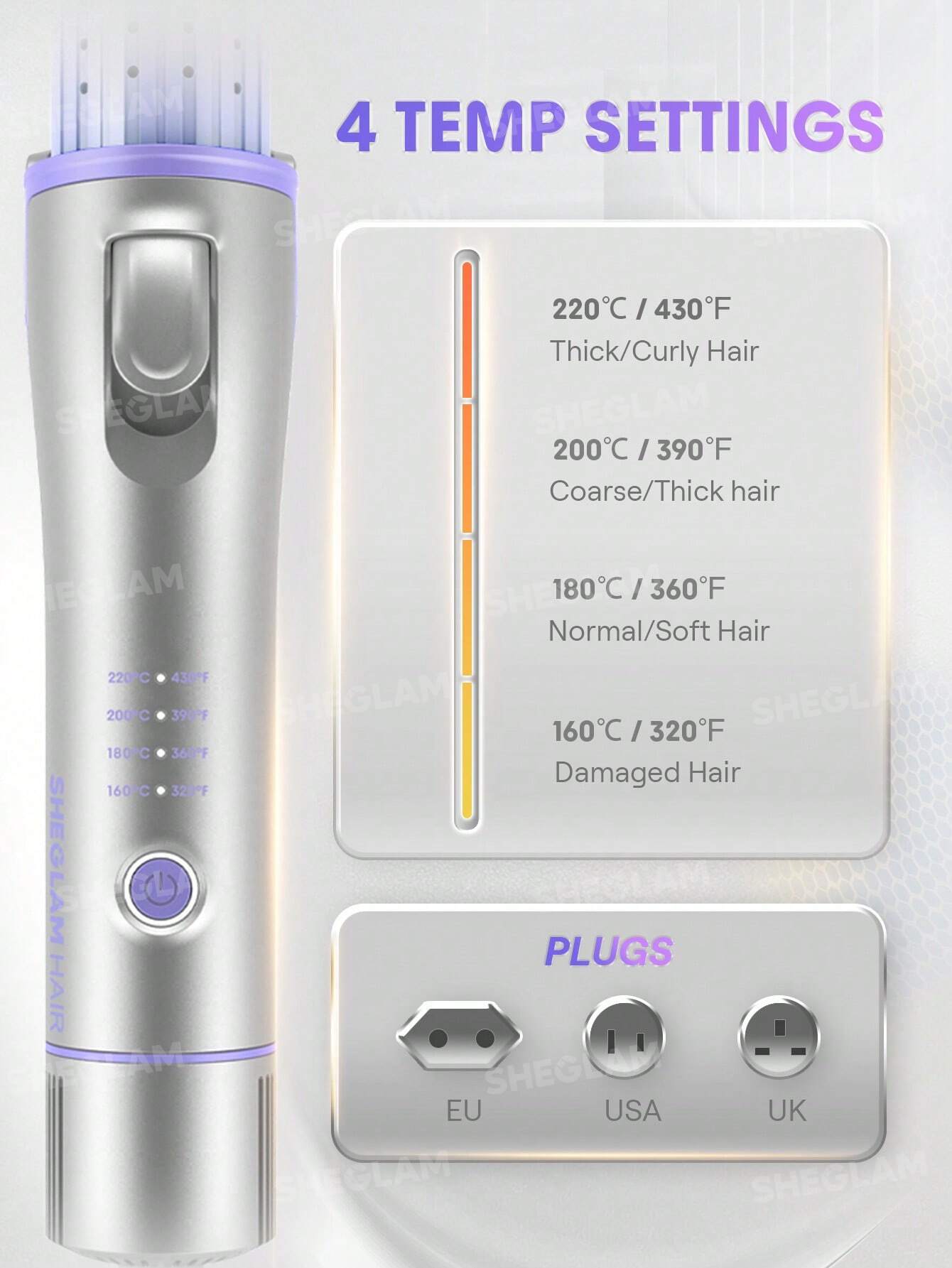 مصفف الشعر SG SHEGLAM Cool Lock Airflow - 25 مم