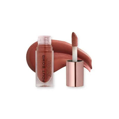 أحمر شفاه Revolution Pout Bomb Plumping Gloss Cookie Deep Nude