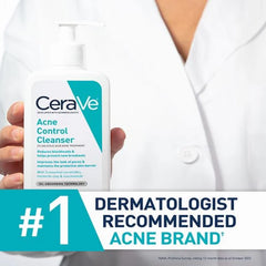 CeraVe Acne Face Cleanser with 2% Salicylic Acid and Purifying Clay for Oily Skin - 8oz