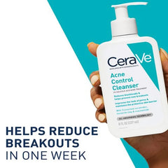 CeraVe Acne Face Cleanser with 2% Salicylic Acid and Purifying Clay for Oily Skin - 8oz