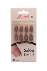Salon Nails (24 pcs) – Shade 25 Chocolate Brown