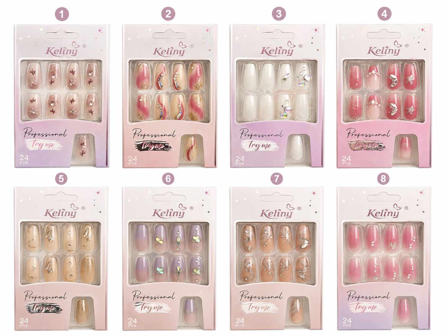 Keli Profesional Try Me 24 Pcs