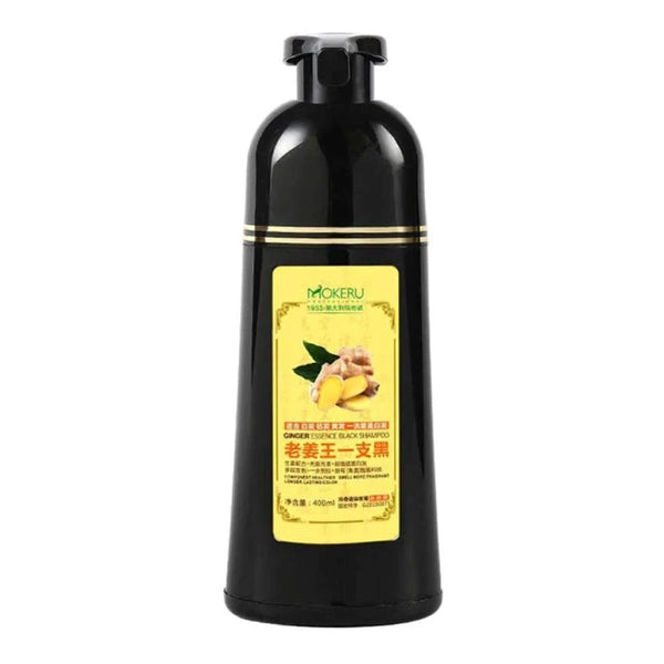 ♡Bb左1035 MOKERU シャンプー ナチュラルブラック MOKERU Ginger Essence Black Shampoo 500ml-5 Minute Fast Hair Dye