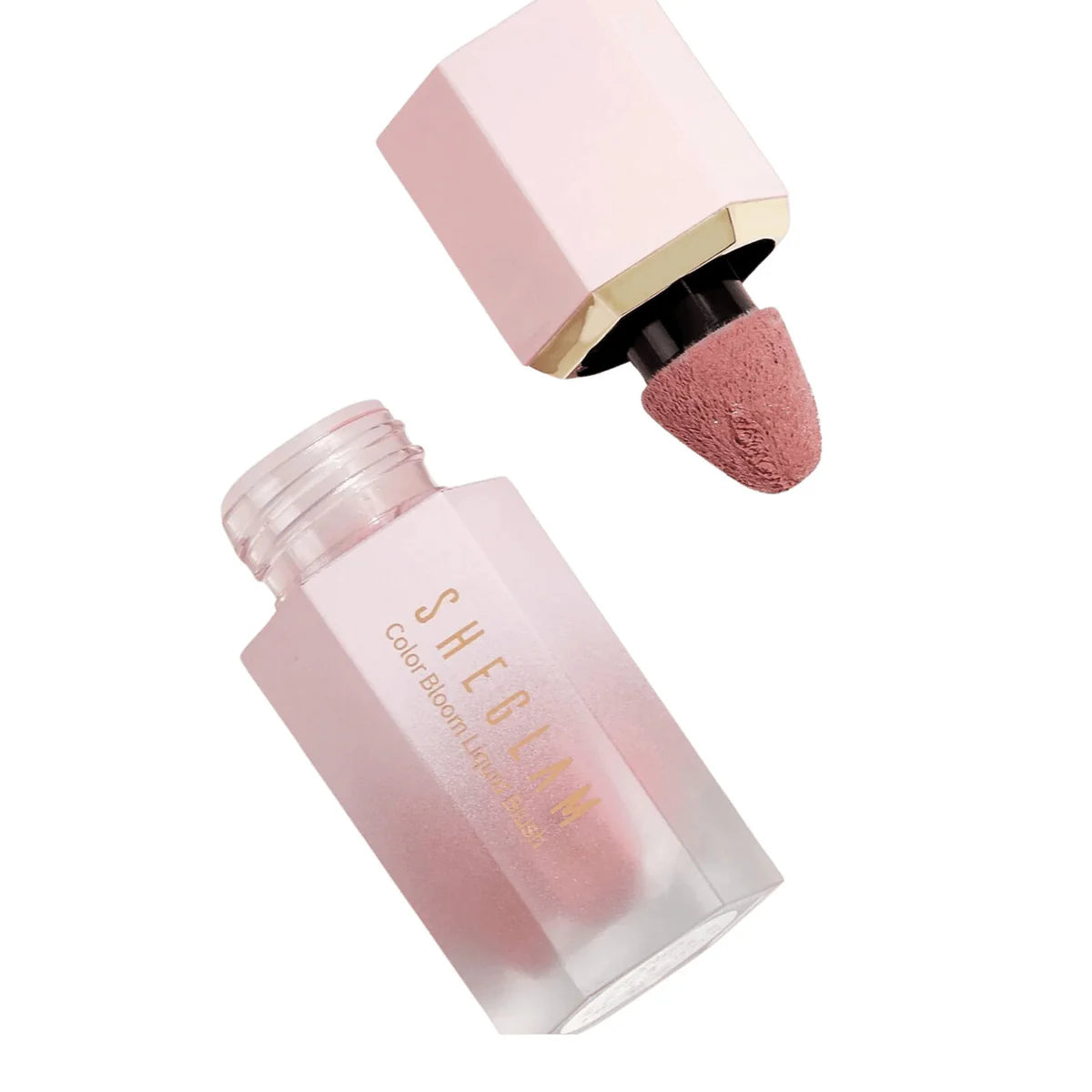 SHEGLAM COLOR BLOOM LIQUID BLUSH RISKY BUSINESS .