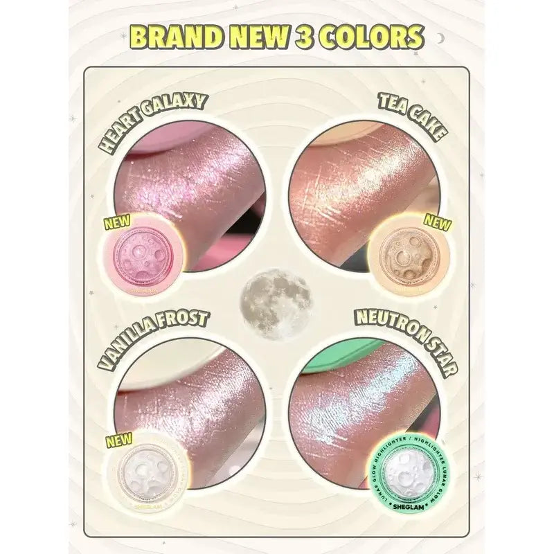 SHEGLAM Lunar Glow Highlighter-Tea Cake
