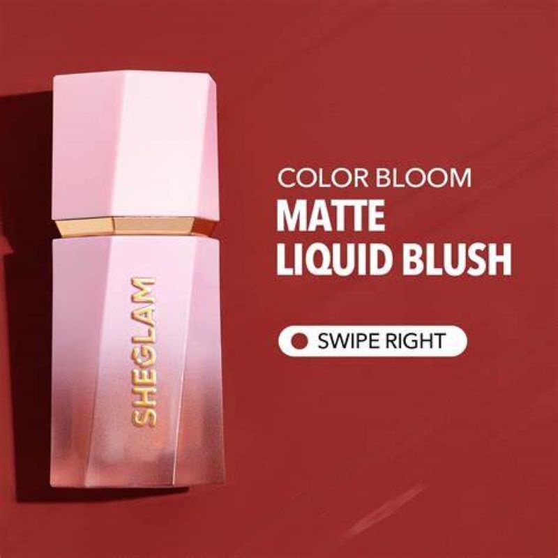 SHEGLAM COLOR BLOOM LIQUID BLUSH SWIPE RIGHT.