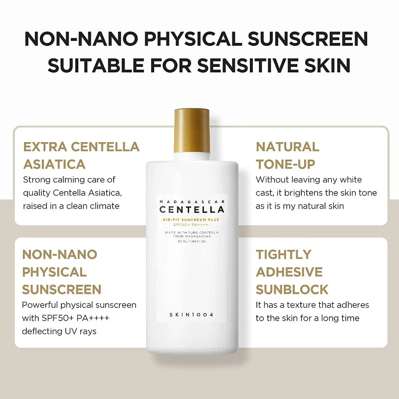 madagascar centella air fit suncream plus spf50+ pa++++ - ( 50 ML )